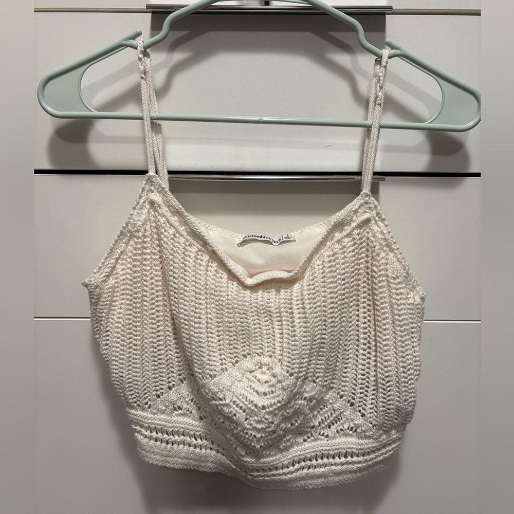 Abercrombie crochet crop top
